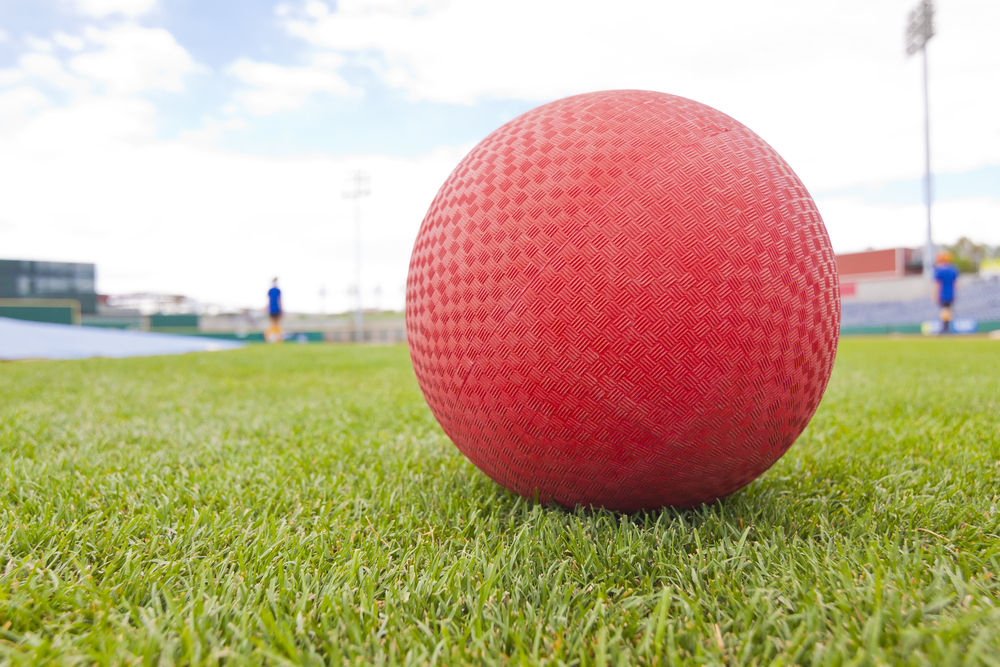 Kick ball on high school field