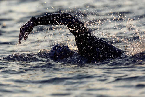 swimming with water suit