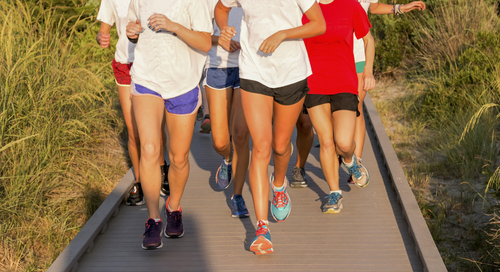 children running